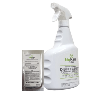 bioPURE CLEAN Kit - 32 ounce Spray Bottle and Pouch